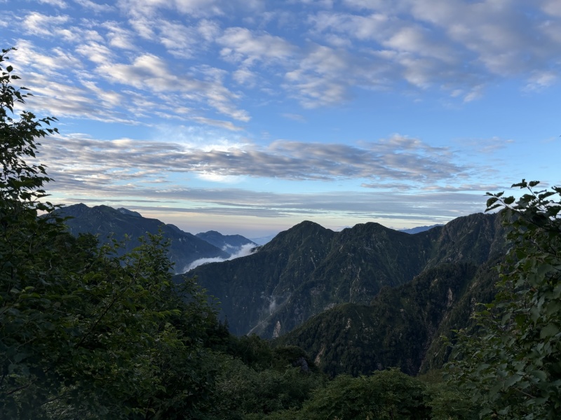 剱岳への岩稜