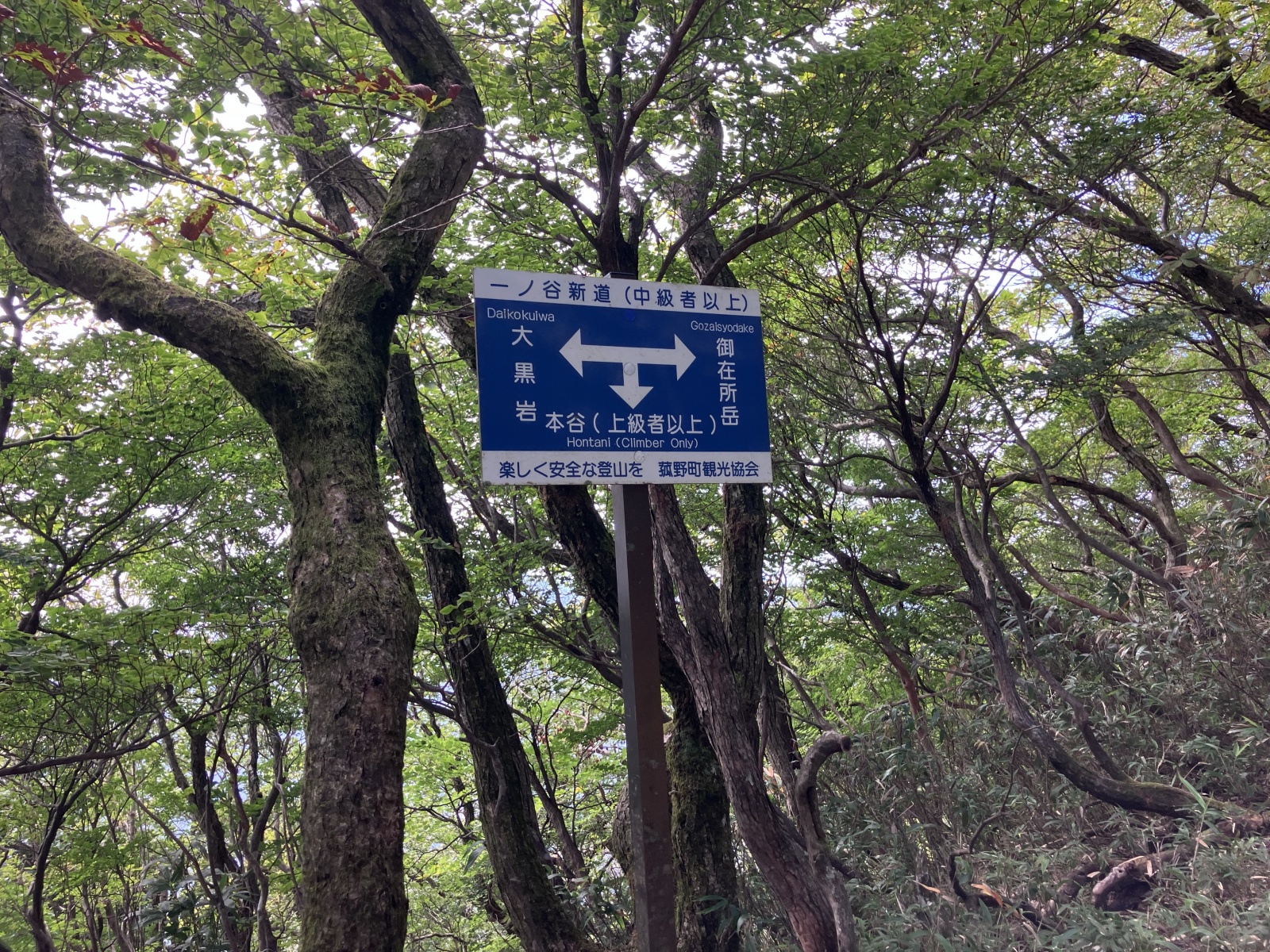 御在所岳登山教室修了山行の一場面